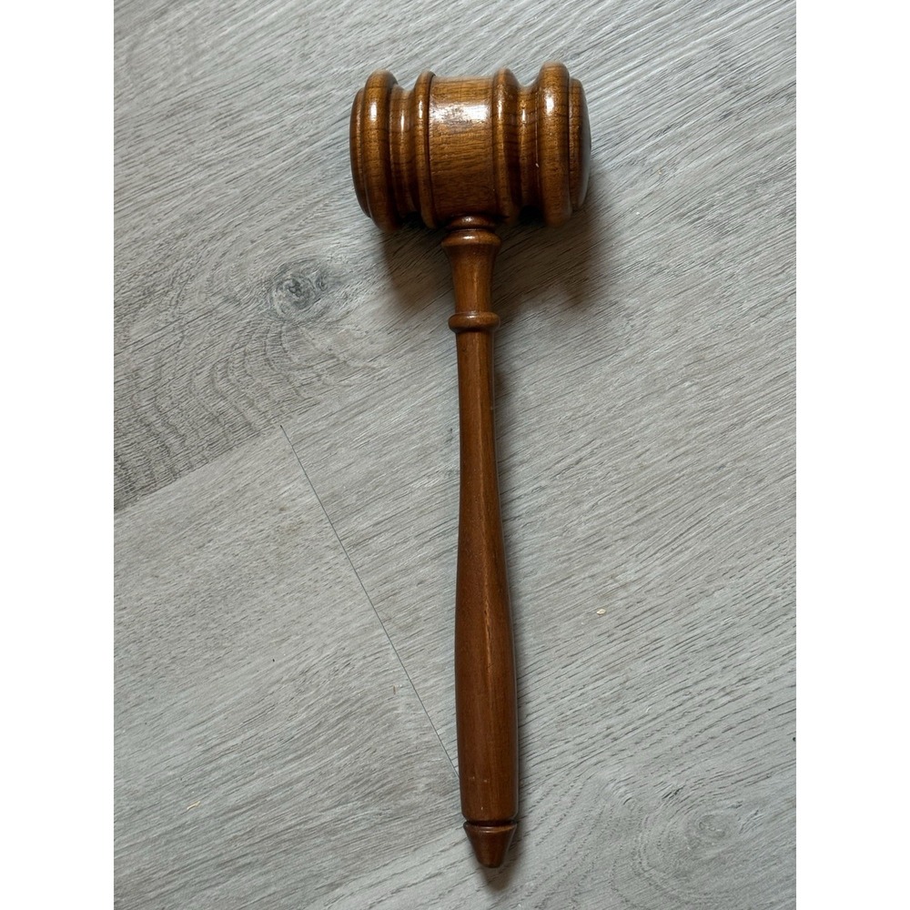 Vintage C R Gibson KC-115 Hardwood Judge Auction Gavel Bench Crafted in USA - Picture 4 of 9